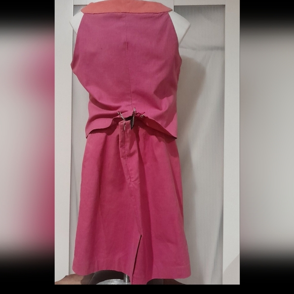 Gantos - vintage 2 piece skirt set, pink & orange tank top w/ pink skirt (12/14) - Picture 5 of 7